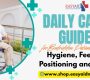 Daily Care Guide for Bedridden Patients at Home Hygiene Feeding Positioning and Safety 90x80