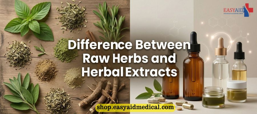 Difference Between Raw Herbs and Herbal Extracts