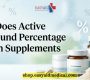 What Does Active Compound Percentage Mean in Supplements 90x80