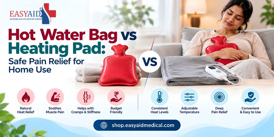 Hot Water Bag vs Heating Pad_ Safe Pain Relief for Home Use