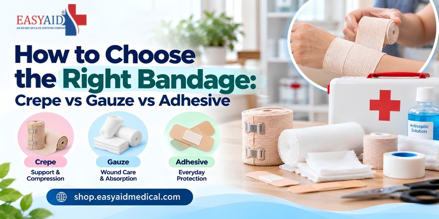 How to Choose the Right Bandage Crepe vs Gauze vs Adhesive