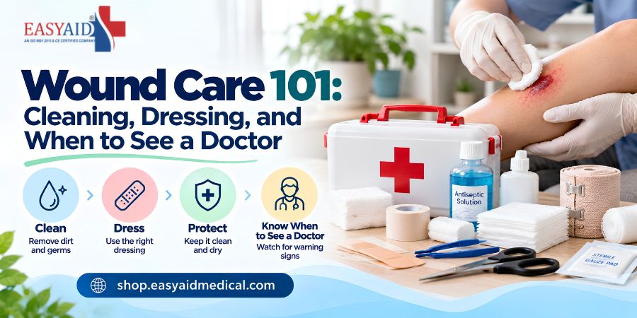Wound Care 101 leaning, Dressing, and When to See a Doctor